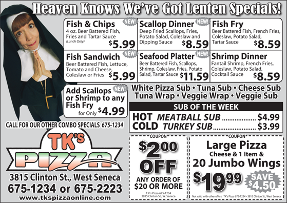 Lenten Specials